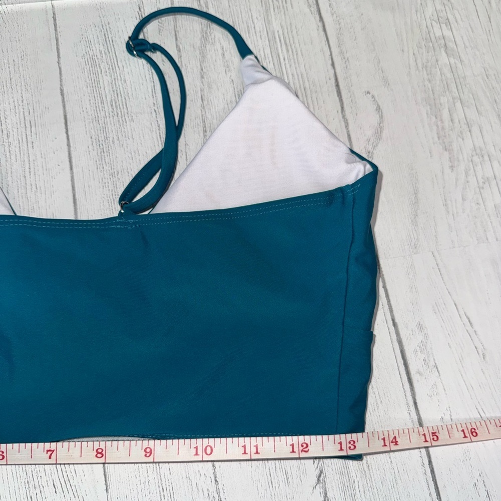 SHEIN Deep Teal Bikini Set NWOT - Picture 6 of 8